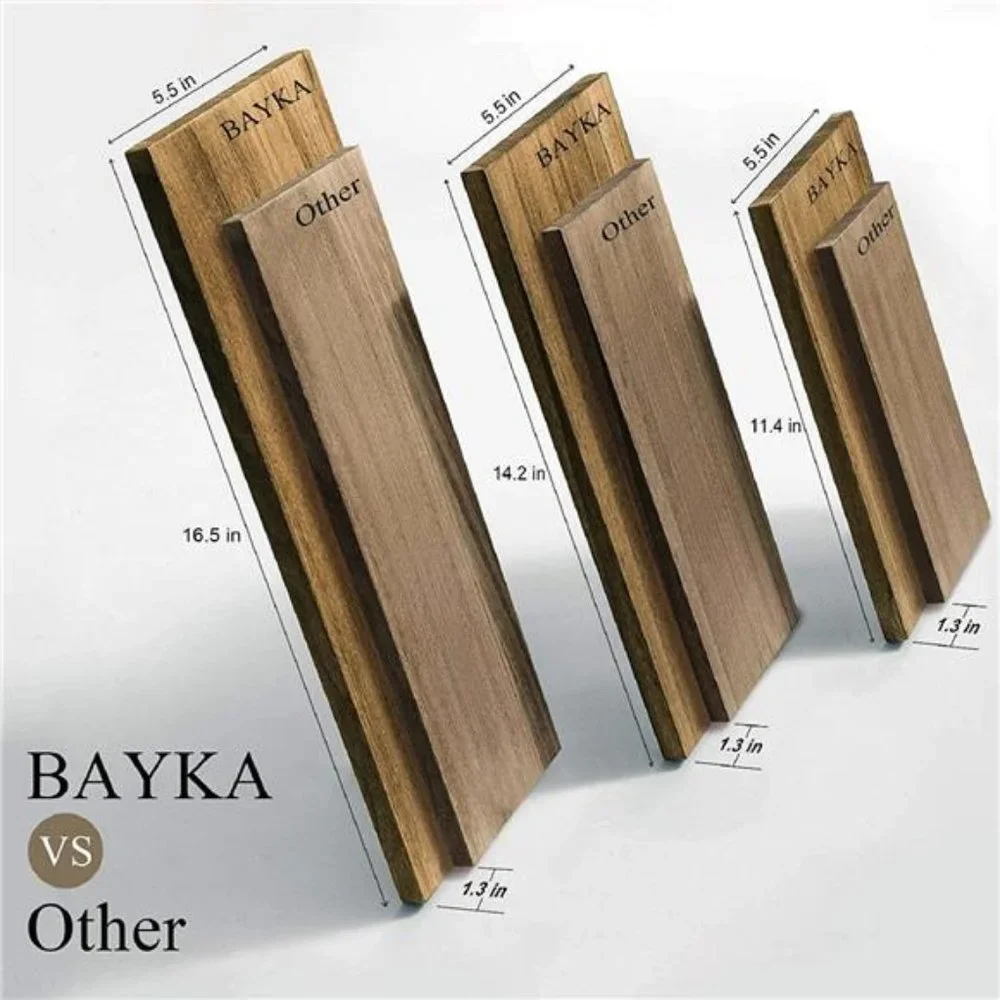 Floating Wall Shelves- Set of 3- for Bedroom Decor Living Room Kitchen Storage